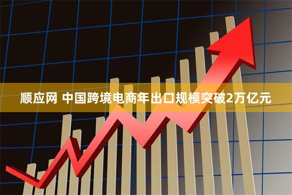 顺应网 中国跨境电商年出口规模突破2万亿元