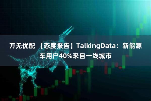 万无优配 【态度报告】TalkingData：新能源车用户40%来自一线城市