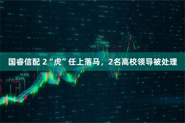 国睿信配 2“虎”任上落马，2名高校领导被处理